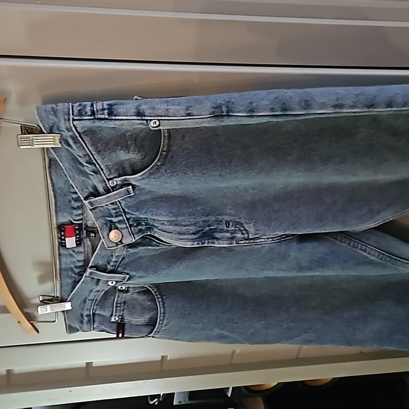 Vintage Tommy Hilfiger hand painted ONE OF A KIND MOM jeans sz 31 - Picture 5 of 5